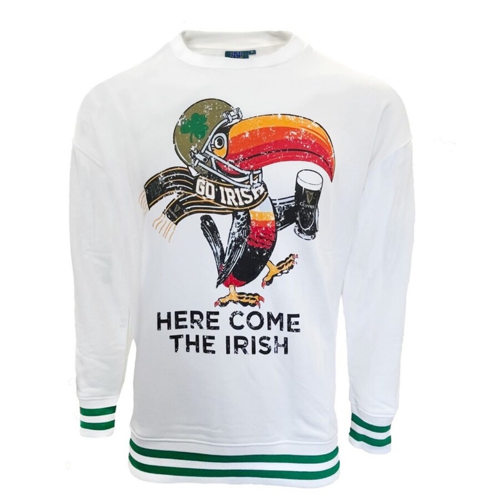 Unisex Notre Dame Fighting Irish Irish Heritage Collection Guinness Toucan Crew